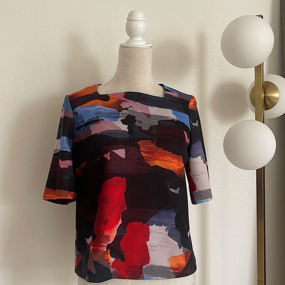 Mango boatneck water color top size S
